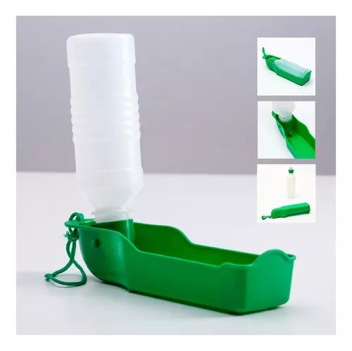 Garrafa Água Bebedouro 500ml Portátil Pet Cachorro Passeio - Imagem 3